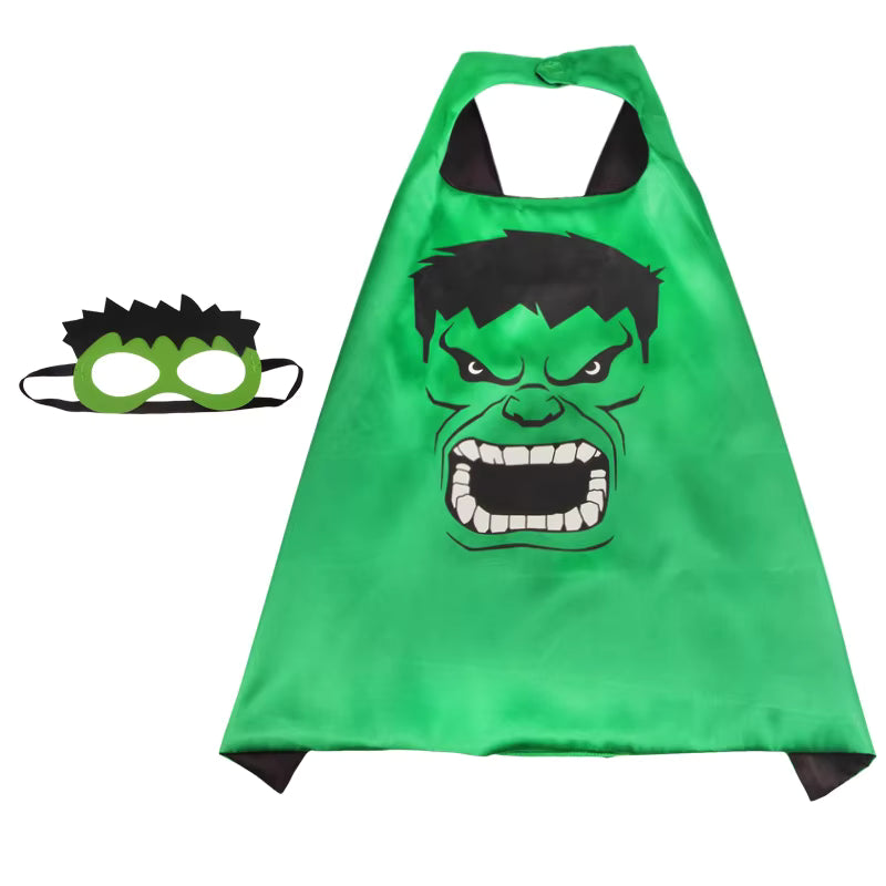 Superhjälte-kappa och mask-set för barn – Anpassad cosplaykostym Superhjälte-kappa och mask-set för barn – Anpassad cosplaykostym